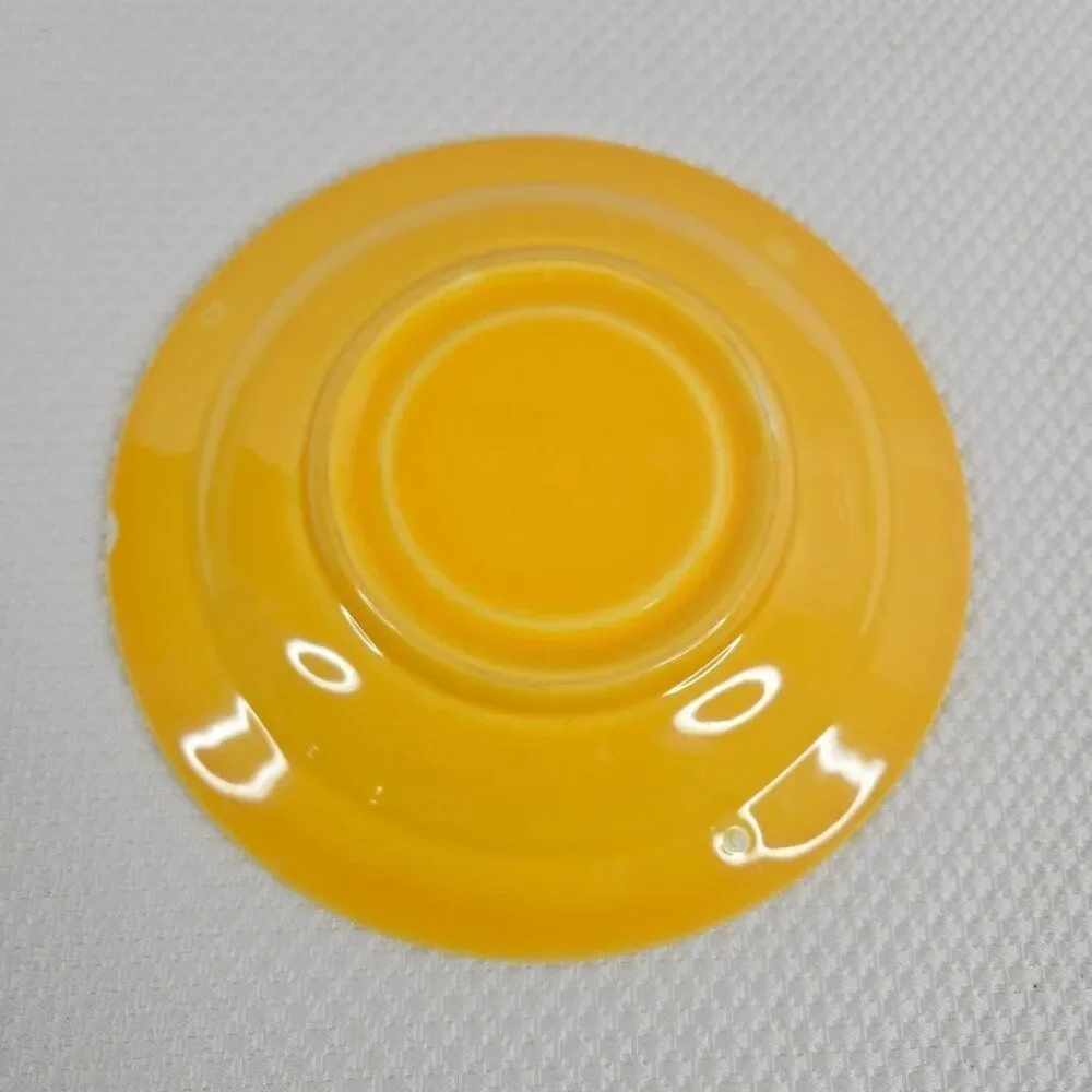 Vintage Yellow Fiesta Ware Bowls Saucers Lot Of 6